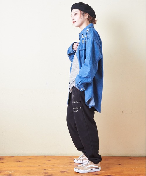 「CUBE SUGAR」 スウェットパンツ M ブラック レディース_画像9