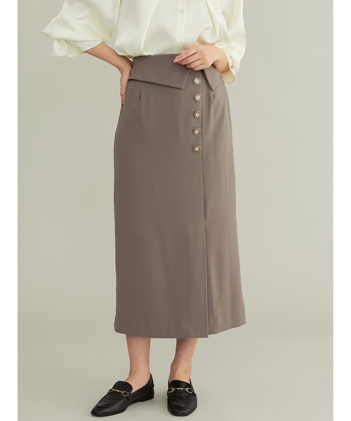 「TONAL」 スカート 38 ネイビー レディース_画像7