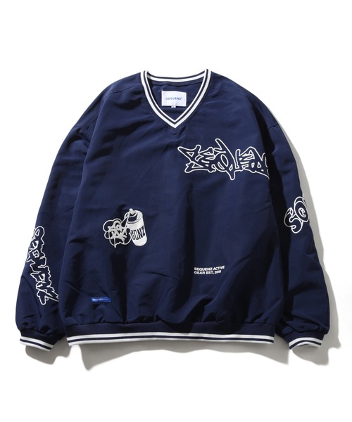 「SEQUENZ」 長袖Tシャツ M ブラック メンズ_画像6