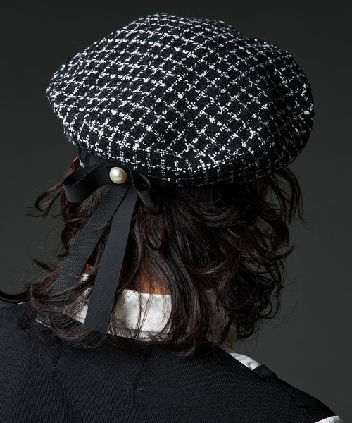 「Narcissus」 ベレー帽 FREE ブラック レディース_画像2