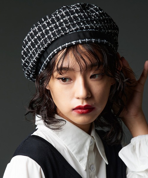 「Narcissus」 ベレー帽 FREE ブラック レディース_画像3