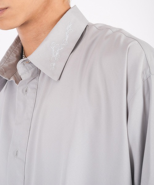 「REGIEVO」 長袖シャツ MEDIUM ブラック メンズ_画像4