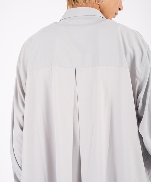 「REGIEVO」 長袖シャツ MEDIUM ブラック メンズ_画像6