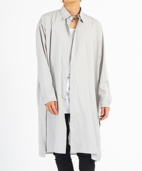 「REGIEVO」 長袖シャツ MEDIUM ブラック メンズ_画像9