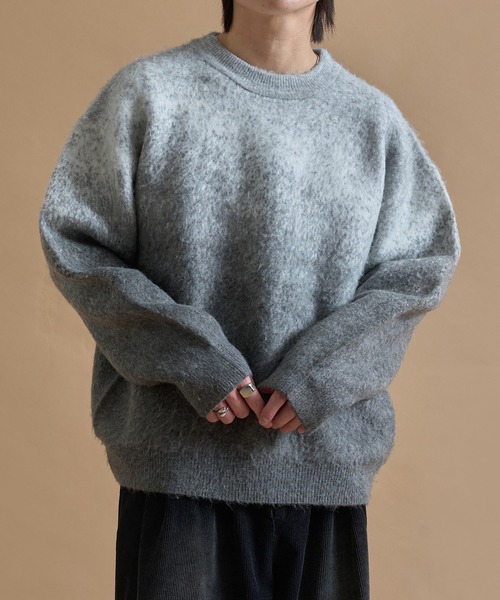 「epnok」 長袖ニット LARGE ライトグレー メンズ_画像8