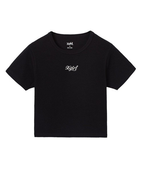 X-girl（エックスガール） tシャツ ONE POINT LOGO S/S BABY TEE
