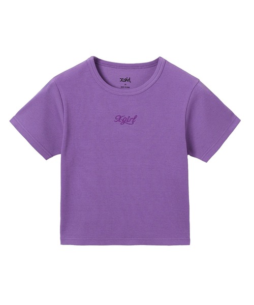 X-girl（エックスガール） tシャツ ONE POINT LOGO S/S BABY TEE