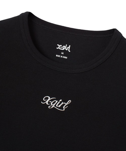 X-girl（エックスガール） tシャツ ONE POINT LOGO S/S BABY TEE