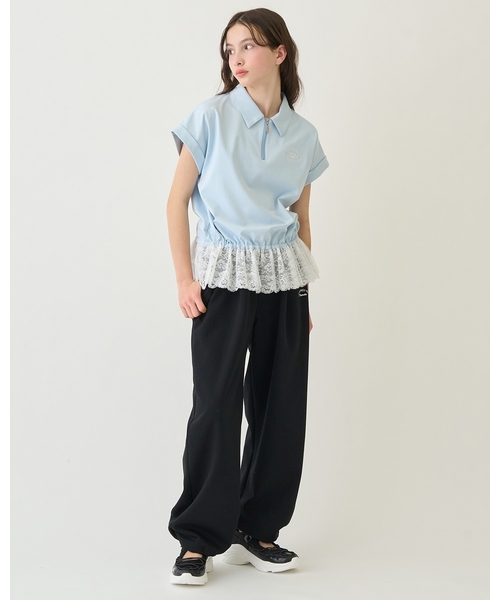 ワイドパンツ パンツ ダンボールスウェットパンツ キッズ 子供服 女の子の画像