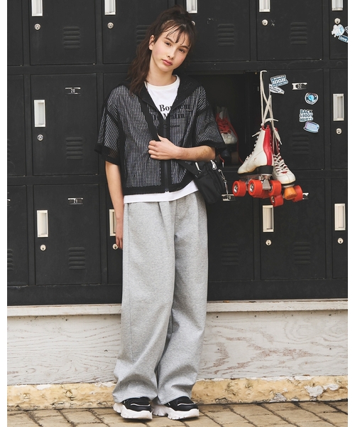ワイドパンツ パンツ ダンボールスウェットパンツ キッズ 子供服 女の子の画像