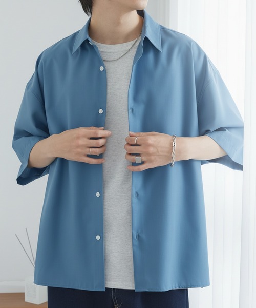 CULLNI（クルニ） 半袖シャツ 2 ネイビー メンズ : ZOZOTOWN Yahoo!店