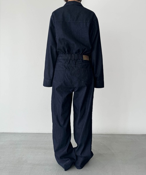 「CANAL JEAN」 オールインワン 36 インディゴブルー レディースの画像