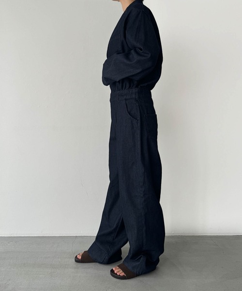 「CANAL JEAN」 オールインワン 36 インディゴブルー レディースの画像