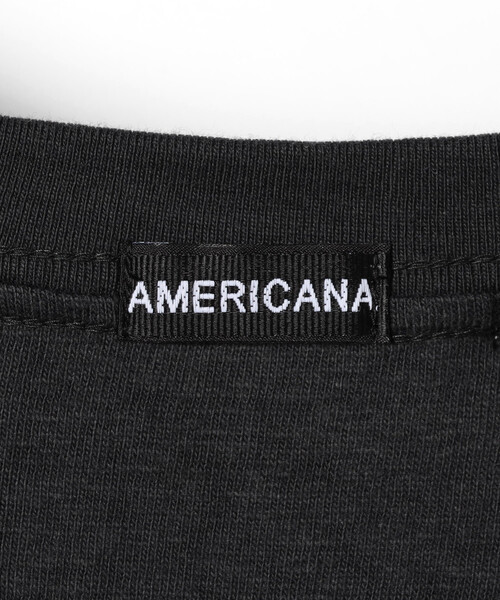 Americana × FREAK’S STORE Tシャツ 黒 アメリカーナ FREAK'S STORE（フリークスストア） tシャツ Americana/アメリカーナ