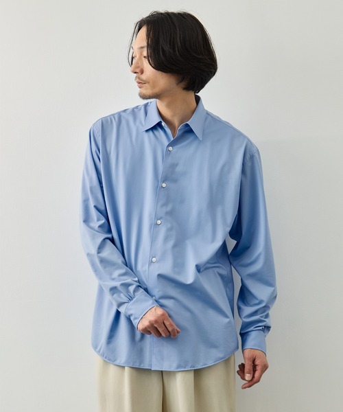 KANEMASA PHIL　シャツ　L　青　ラミー KANEMASA PHIL.（カネマサフィル） シャツ 「KANEMASA PHIL. for KEY