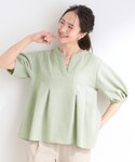 ブラウス シャツ 「洗濯後しわになりにくい/S...の詳細画像3