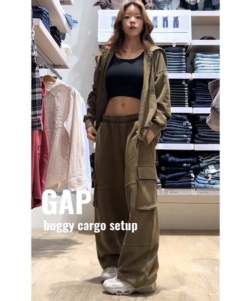 「GAP」 カーゴパンツ X-SMALL ブラウン メンズ_画像8