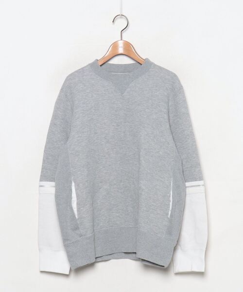 美品　サカイ sacai カットソー スウェット sacai（サカイ） スウェットカットソー 2 グレー メンズ : ZOZOTOWN