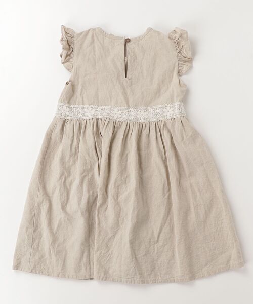 「Rora」 「KIDS」ノースリーブワンピース 140cm ナチュラル キッズ_画像2