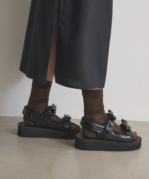 【希少サイズ】モンクレール × スイコック コラボサンダル 29cm ブラック suicoke（スイコック） サンダル 別注「SUICOKE/スイコック」CEL-PO