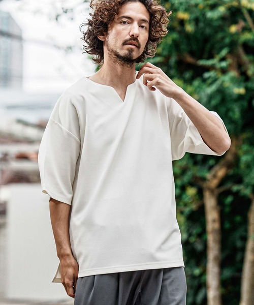 CAMBIO（カンビオ） tシャツ mt10487- キーネックショートスリーブT