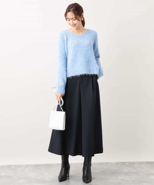 「OFUON le MK」 パンツ 40 ライトブラウン レディース_画像2