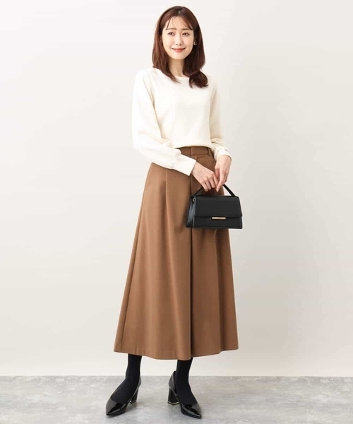 「OFUON le MK」 パンツ 40 ライトブラウン レディース_画像9