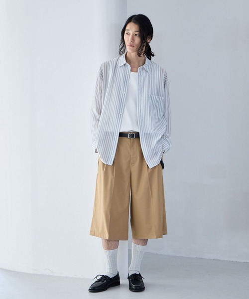 RAGEBLUE（レイジブルー） シャツ Sheer Stripe Shirt / シアー