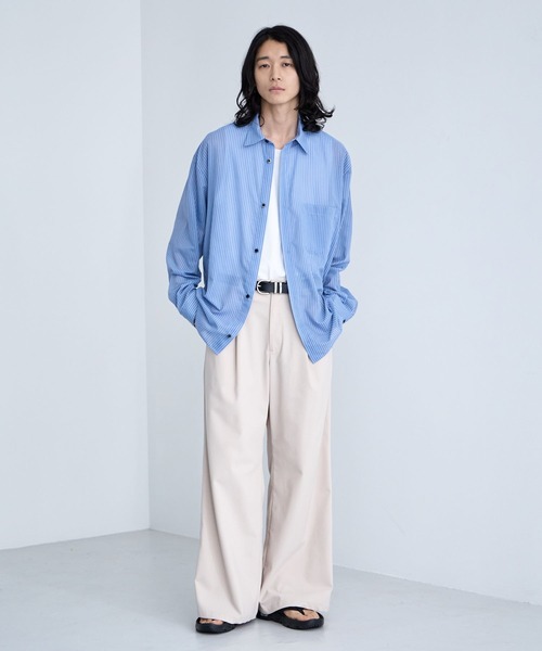 RAGEBLUE（レイジブルー） シャツ Sheer Stripe Shirt / シアー