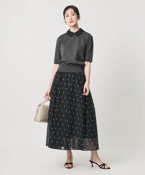 UNITED ARROWS フラワービジュー ニット UNITED ARROWS（ユナイテッドアローズ） ニット セーター レディー トップス