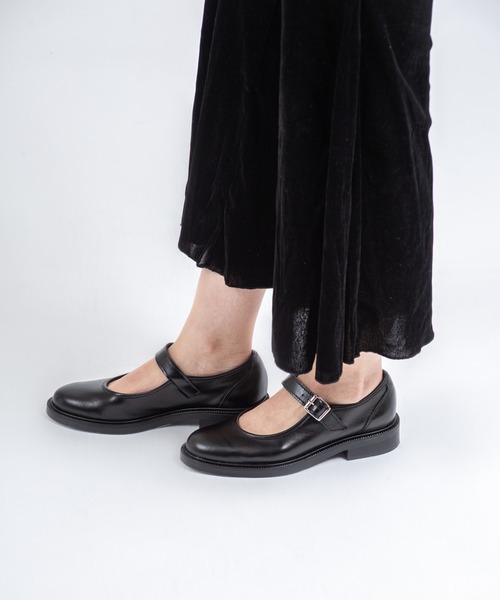 パンプス 「ENESS/エネス」ストラップ ローヒール パンプス イタリア製_5