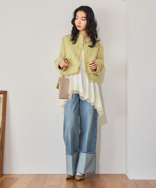 「mysty woman」 デニムパンツ MEDIUM ブルー レディース_画像2