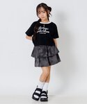 tシャツ レースアップ半袖Tシャツ キッズ 子...の詳細画像1
