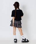 tシャツ レースアップ半袖Tシャツ キッズ 子...の詳細画像2