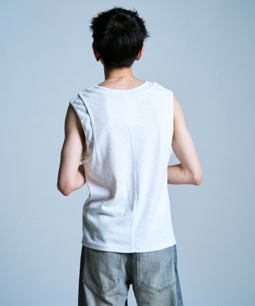 Camphor wood タンクトップ DOUBLE LAYER SLUB TANK TOP / ダブル