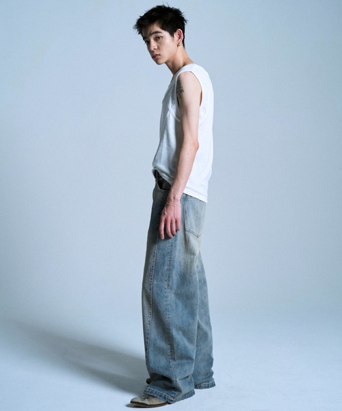 Camphor wood タンクトップ DOUBLE LAYER SLUB TANK TOP / ダブル