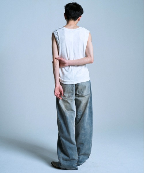 Camphor wood タンクトップ DOUBLE LAYER SLUB TANK TOP / ダブル