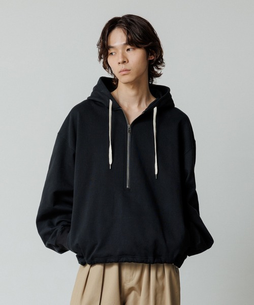 ADAM ET ROPE'【ゆーあ】 ADAM ET ROPE'（アダムエロペ） ジップアップパーカー S オレンジ
