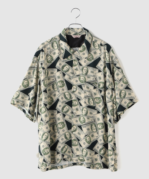シャツ 半袖 TOWNCRAFT / タウンクラフト Printed Loop Collar SS Shirt メンズ | TOWNCRAFT | 01