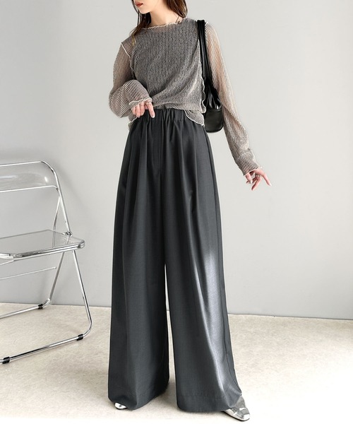「classicalelf」 スラックス X-LARGE アイボリー レディース_画像4