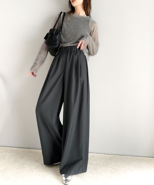 「classicalelf」 スラックス X-LARGE アイボリー レディース_画像7