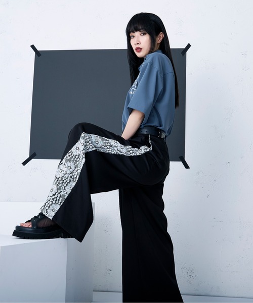 「Ellno Loset」 パンツ SMALL ブラック メンズ_画像9