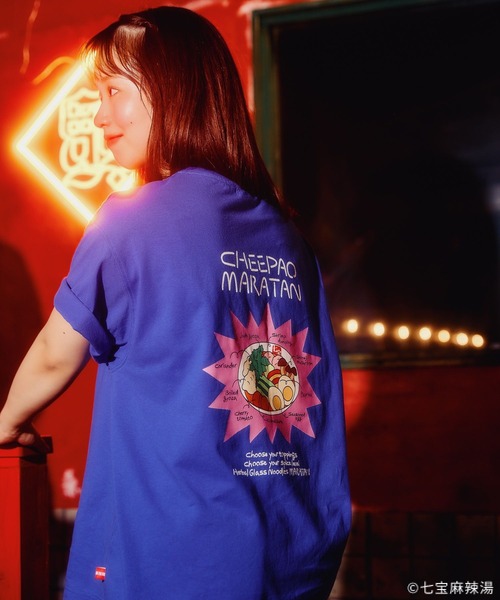LEPSIM（レプシィム） tシャツ 半袖 「七宝麻辣湯」イラストTシャツSS