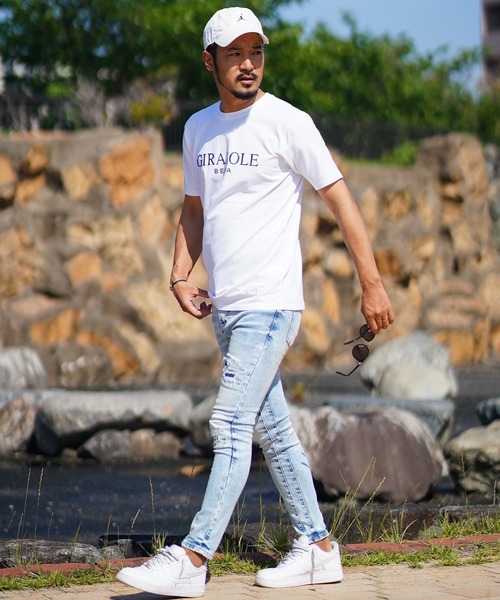 「adamsJUGGLER」 スキニーデニムパンツ L インディゴブルー メンズ_画像3