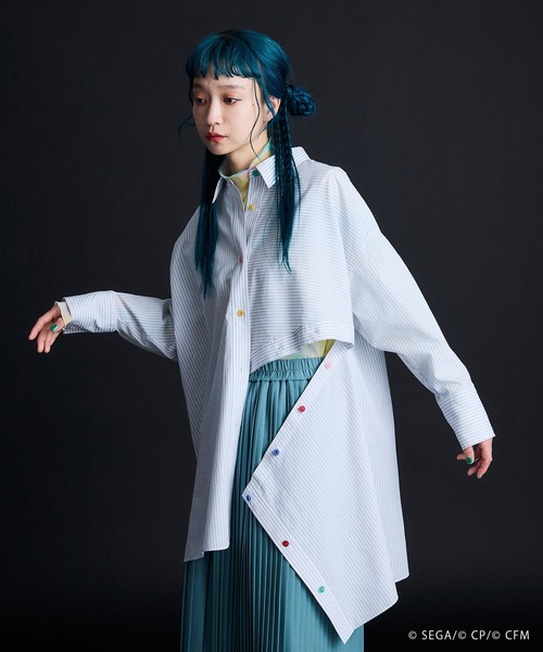 「PUBLIC TOKYO」 長袖シャツ FREE グレー レディース_画像5