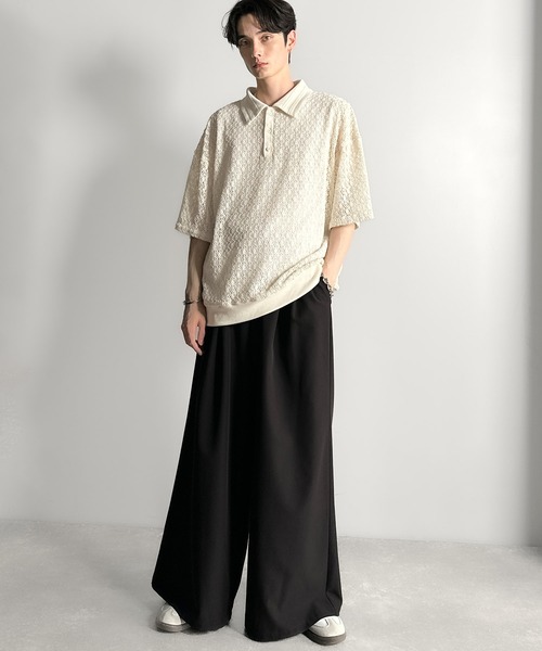 「Classical Origin」 半袖ポロシャツ LARGE アイボリー メンズ_画像5