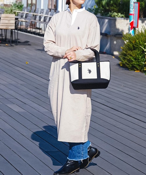 「U.S. POLO ASSN.」 トートバッグ FREE ホワイト レディース_画像5