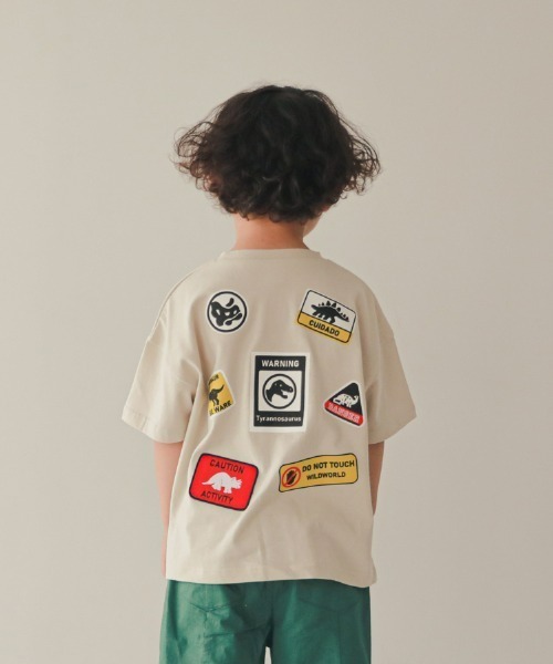 「nicohrat」 「KIDS」半袖Tシャツ 120cm チャコールグレー キッズ_画像4