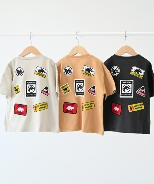 「nicohrat」 「KIDS」半袖Tシャツ 120cm チャコールグレー キッズ_画像6