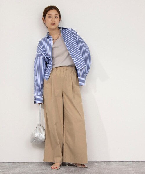 「NOLLEY'S」 イージーパンツ 36 ホワイト レディース_画像2